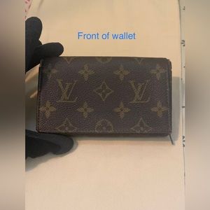 Vintage Louis Vuitton Monogram snap wallet. Very Good condition